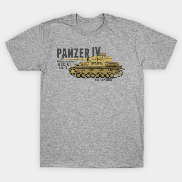 Panzer IV Ausf.G. T-Shirt by Panzerpicture